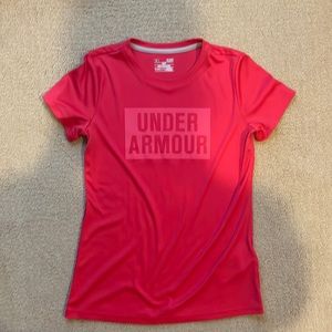 Under Armour pink T-shirt. NWOT.